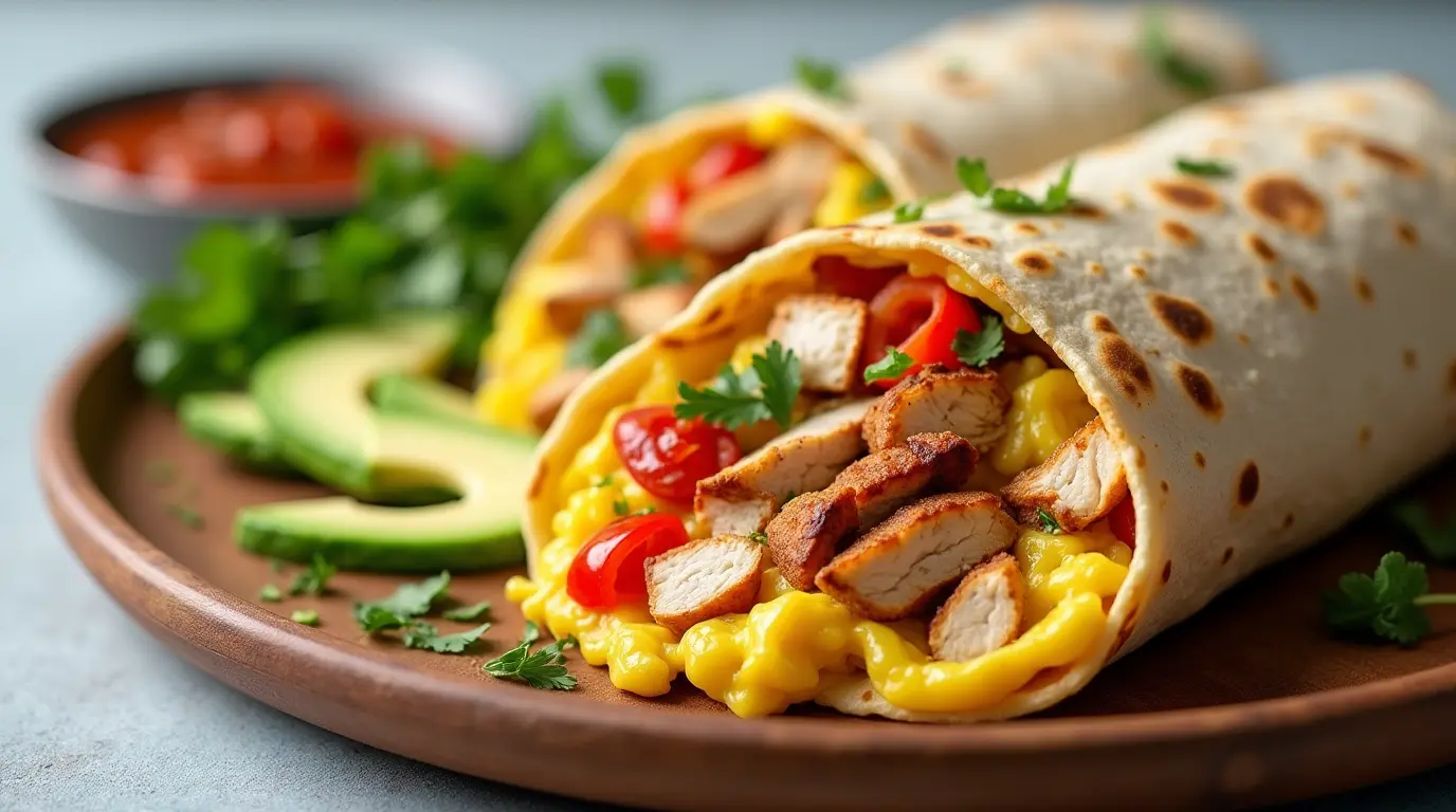 Start your day right with a healthy Chicken Egg Burrito! Packed with protein and flavor, this quick recipe is perfect for busy mornings. Try it now!