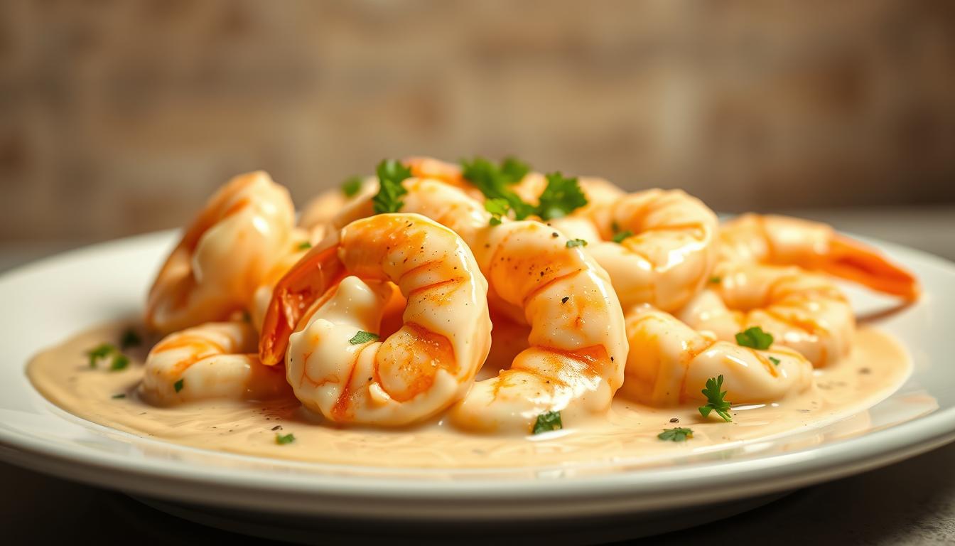Indulge in rich, creamy garlic shrimp cooked in minutes! Perfectly seasoned and packed with flavor, it's the ultimate quick dinner.