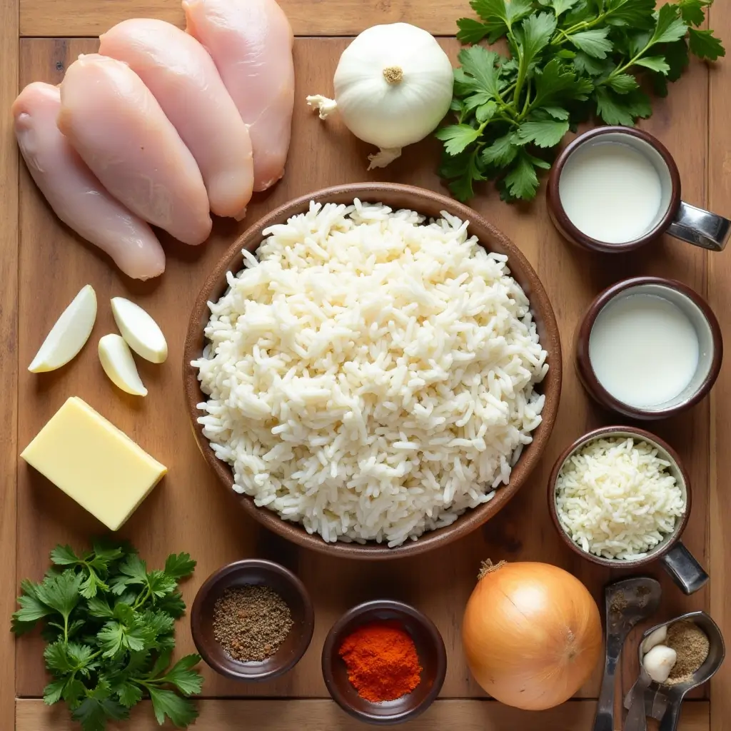 Smothered Chicken and Rice