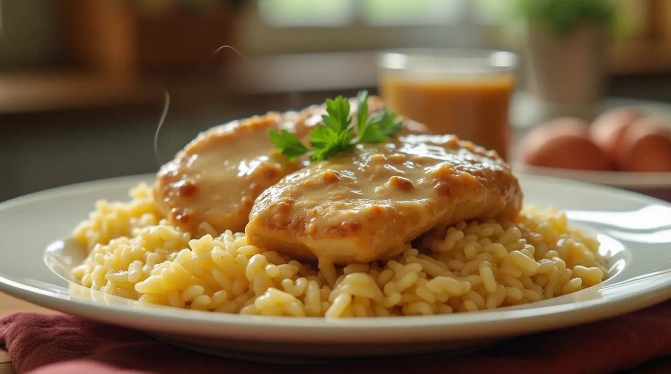 Smothered Chicken and Rice